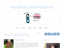 Tablet Screenshot of marathonsandmacarons.com